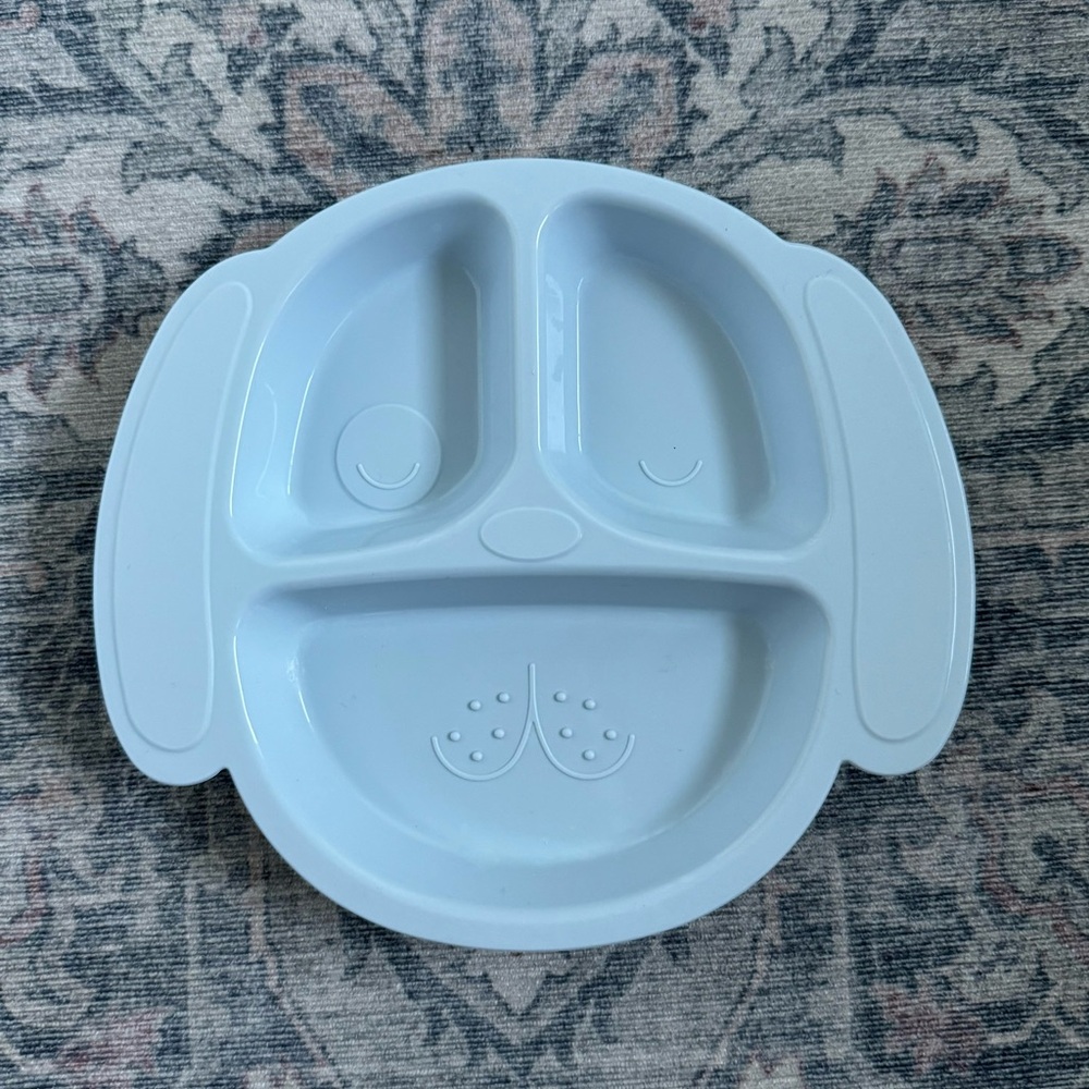 Pottery Barn Kids Silicone Divided Puppy Plate